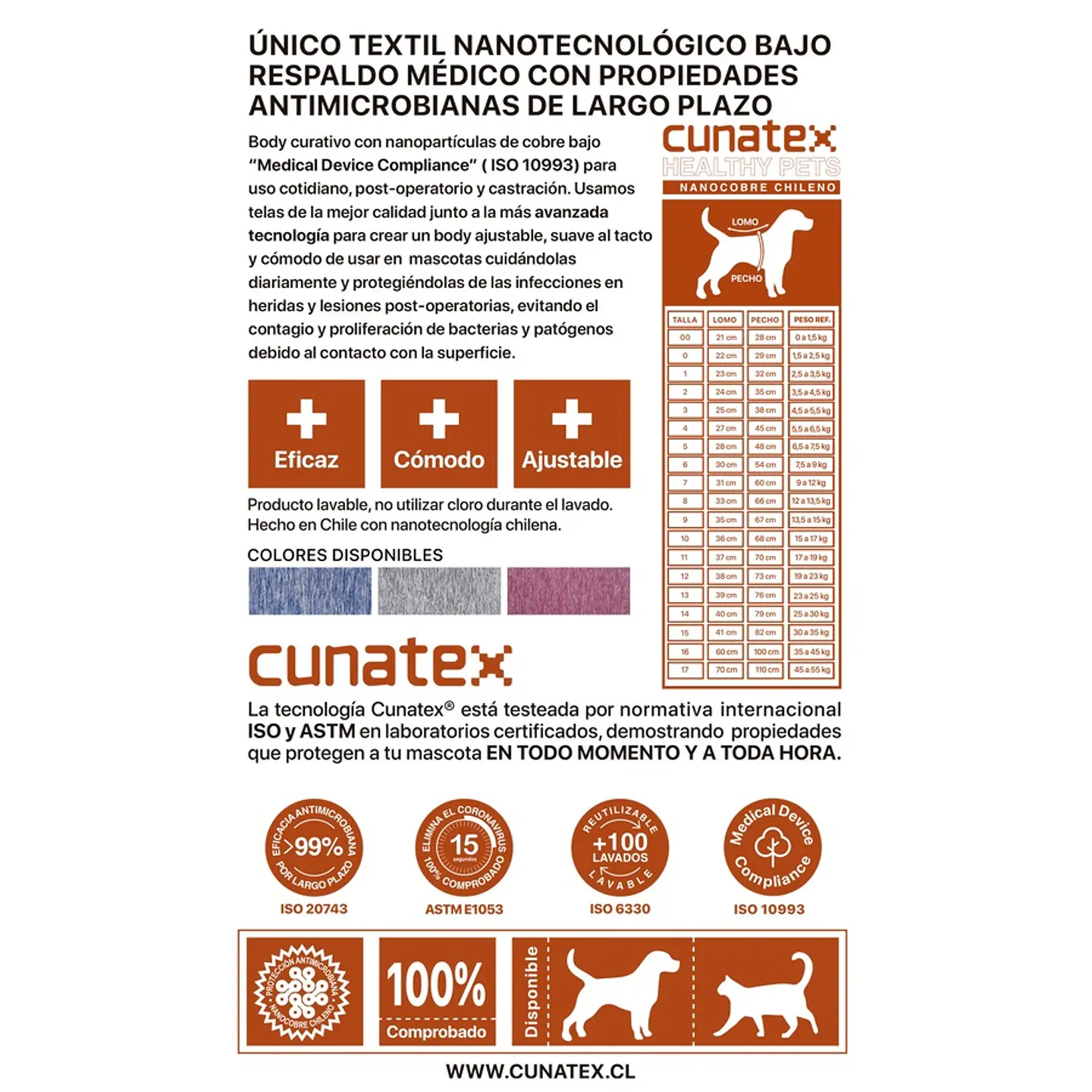 BODY AJUSTABLE POST QUIRURGICO PARA PERRO / BODY CON PATITAS NANOCOBRE 3
