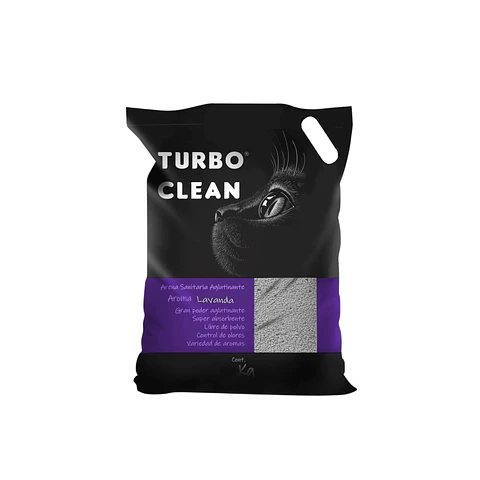 ARENAS SANITARIAS AGLUTINANTE TURBO CLEAN 4KG AROMA LAVANDA