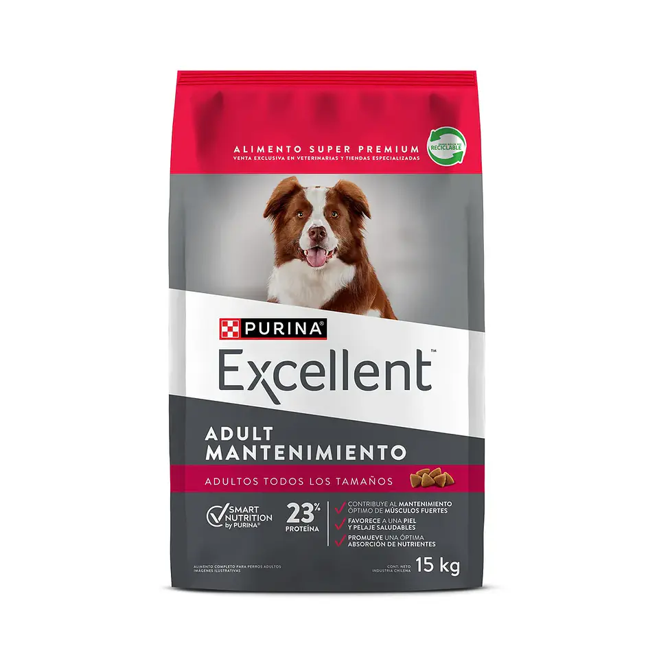 EXCELLENT ALIMENTO PARA PERRO ADULTO MANTENIMIENTO DE 15KG 1