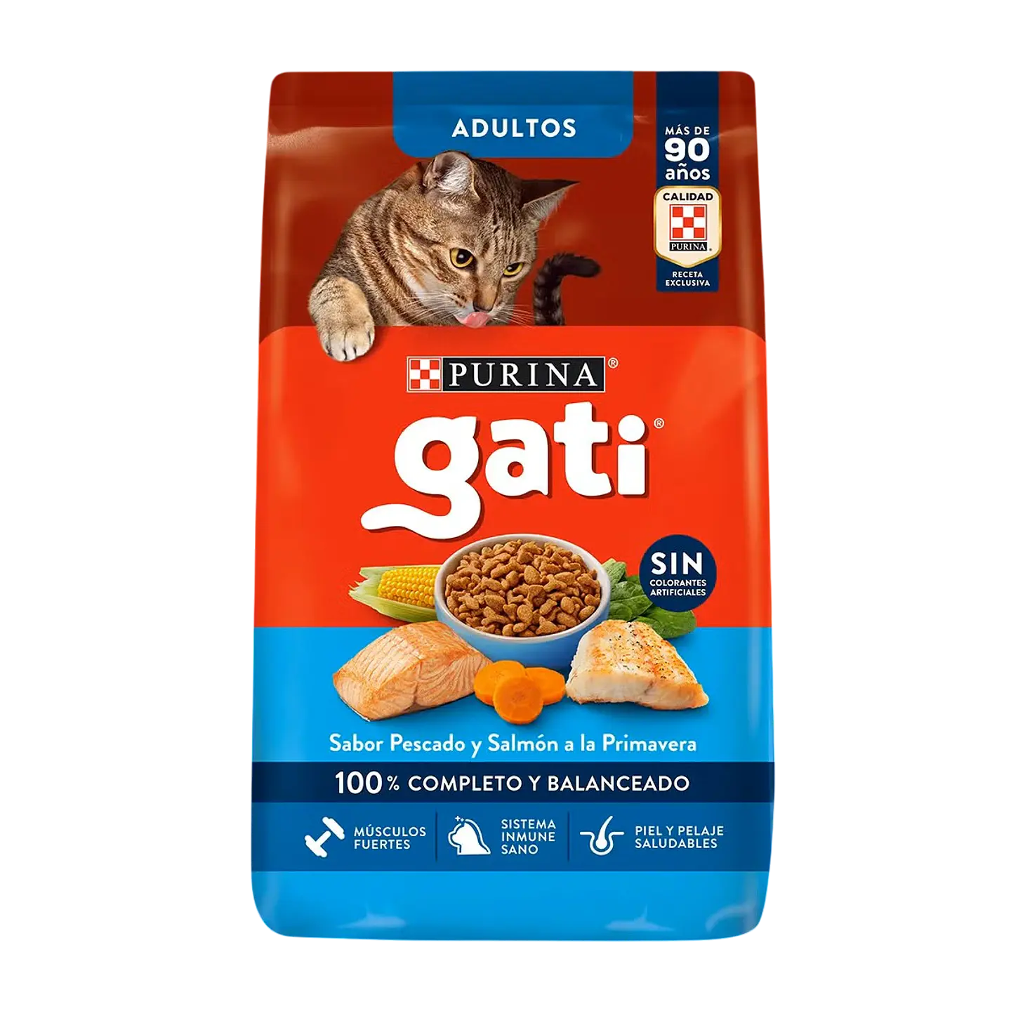 ALIMENTO PARA GATO ADULTO GATI PESCADO Y SALMON 8KG PURINA 1