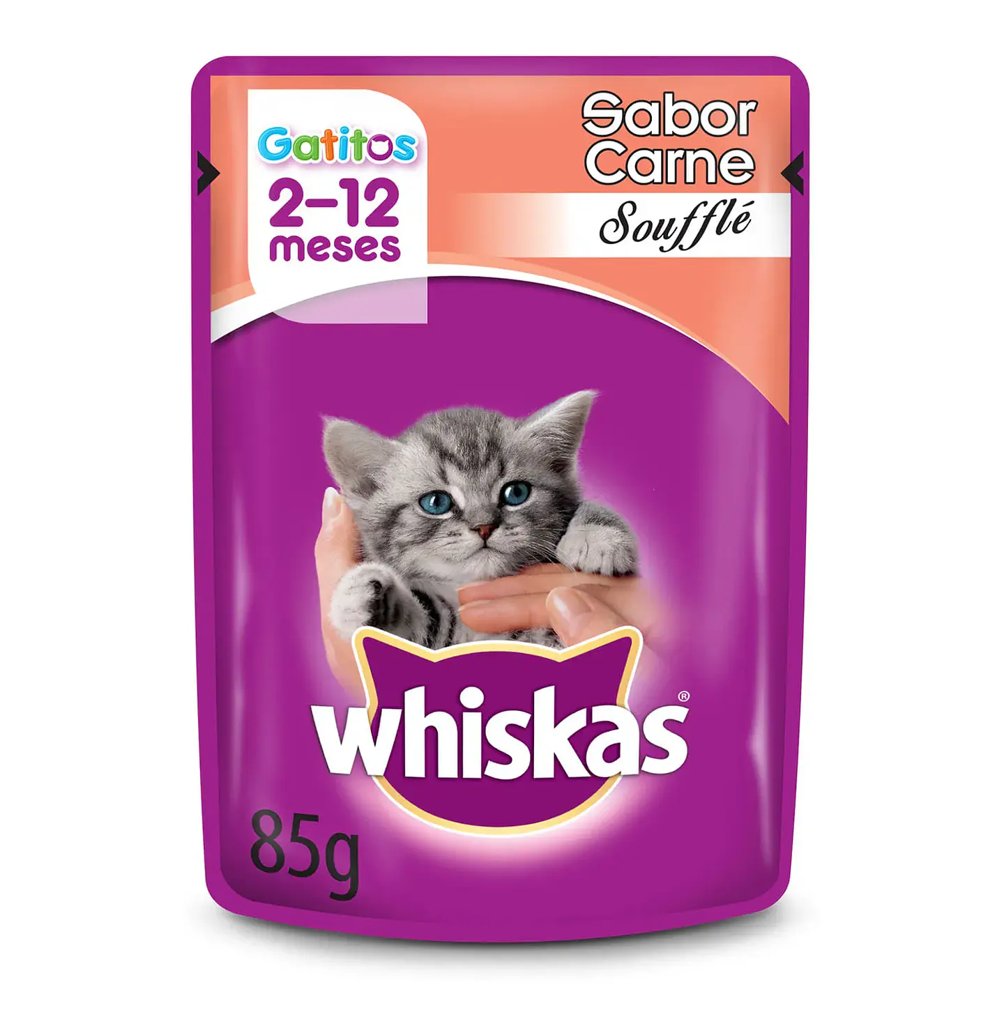 ALIMENTO HUMEDO SOBRE WHISKAS 85 GR GATITO CARNE 1