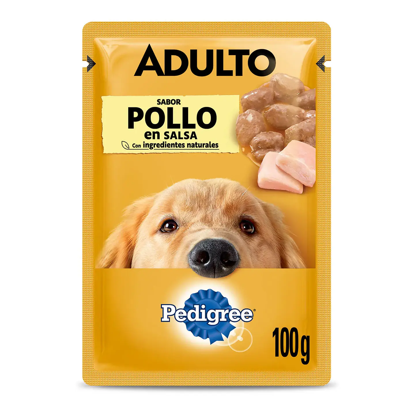 ALIMENTO HUMEDO SOBRE PEDIGREE 100 GR PERRO ADULTO POLLO 1