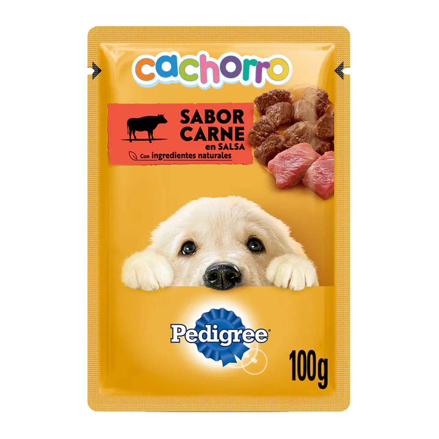 ALIMENTO HUMEDO SOBRE PEDIGREE 100 GR PERRO CACHORRO CARNE 1