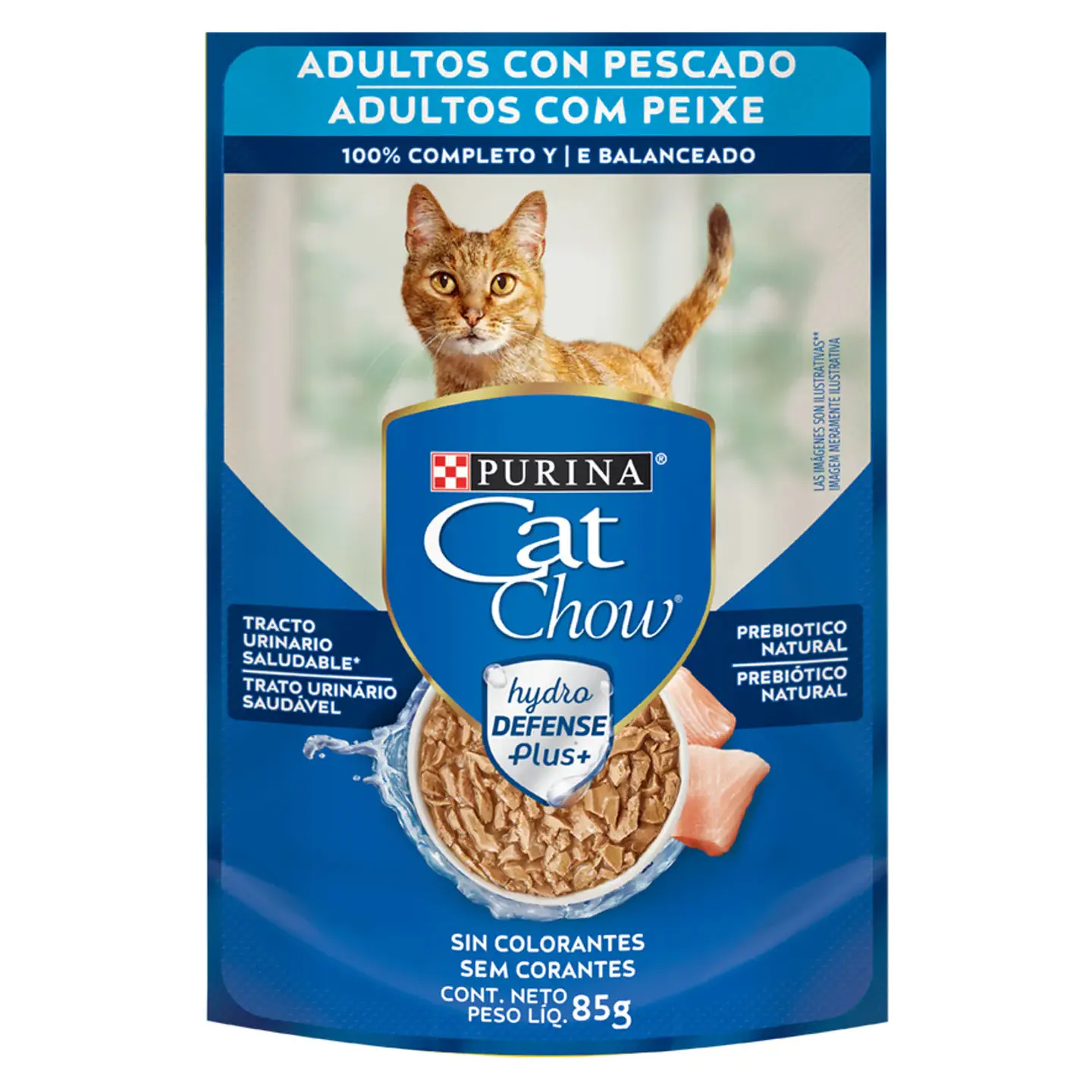 ALIMENTO HUMEDO PARA GATO ADULTO CAT CHOW PURINA SABOR PESCADO 85 GRS 1