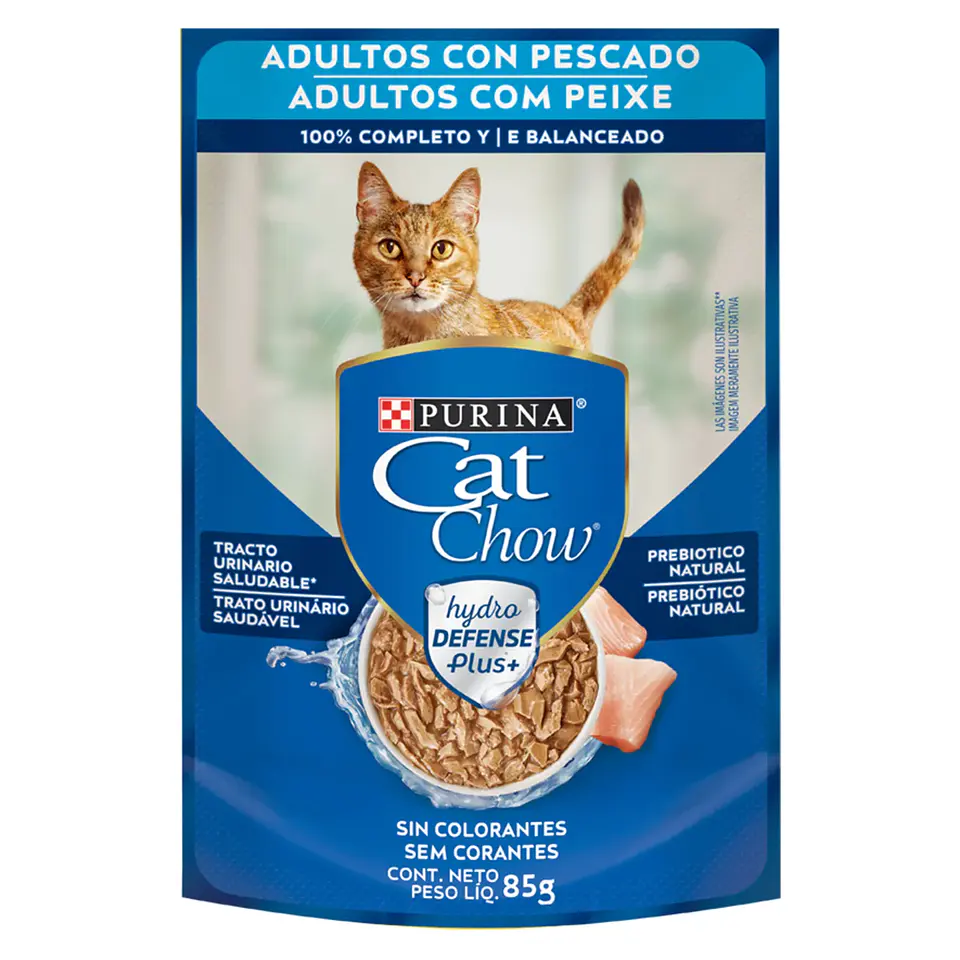 ALIMENTO HUMEDO PARA GATO ADULTO CAT CHOW PURINA SABOR PESCADO 85 GRS 1