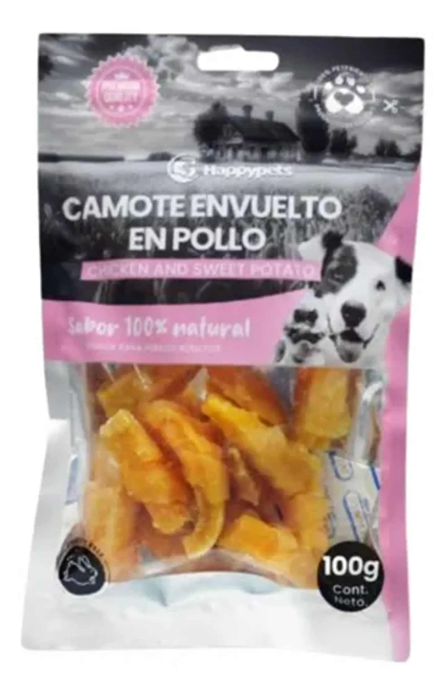 SNACK CAMOTE ENVUELTO EN POLLO 100GR 1