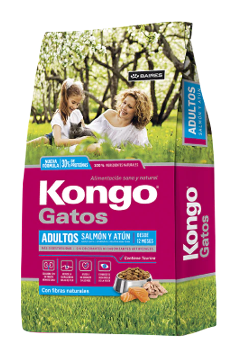 KONGO ALIMENTO PARA GATO ADULTO 8KG SALMON-ATUN