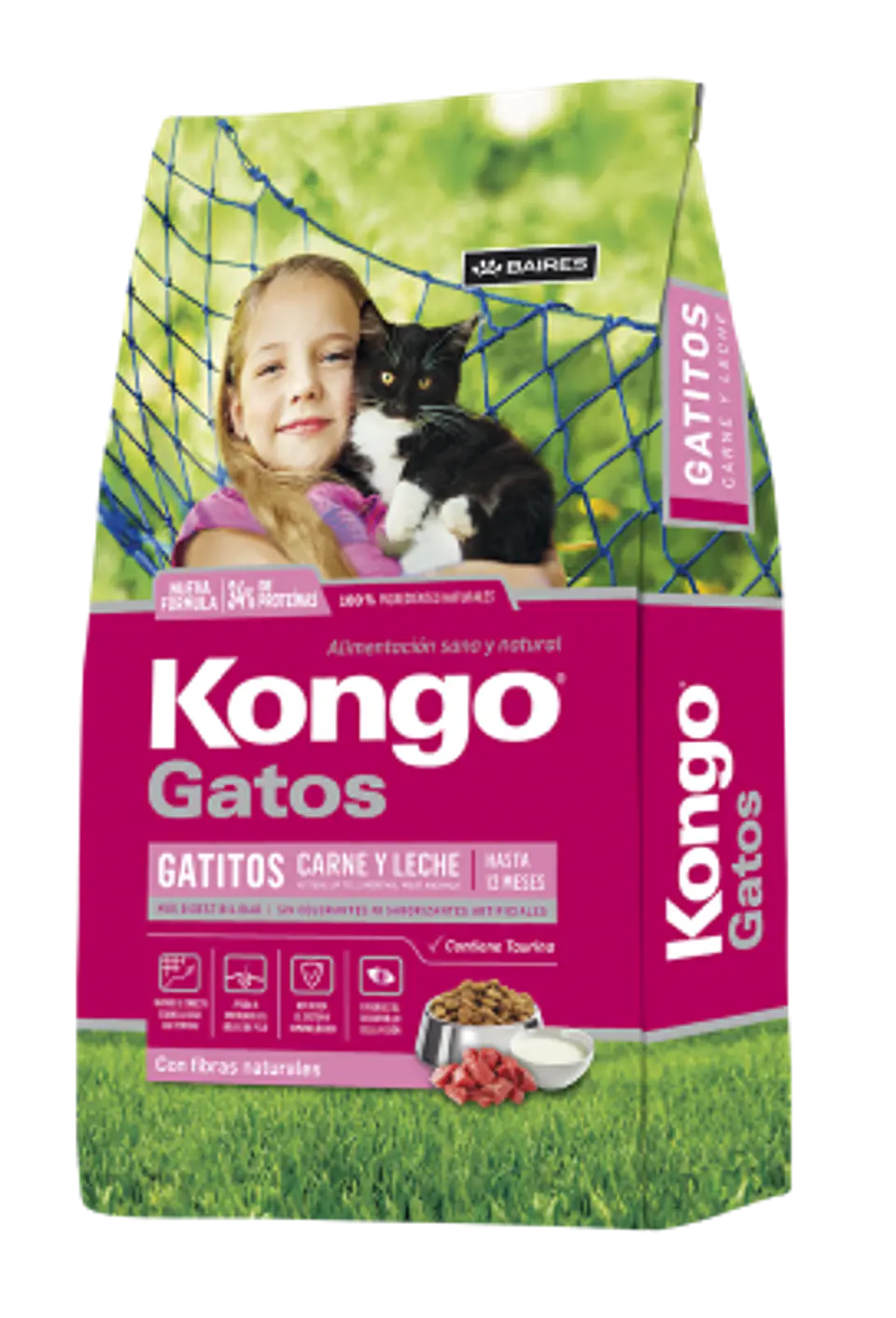KONGO ALIMENTO PARA GATO KITTEN GATITO 8KG CARNE-LECHE 1