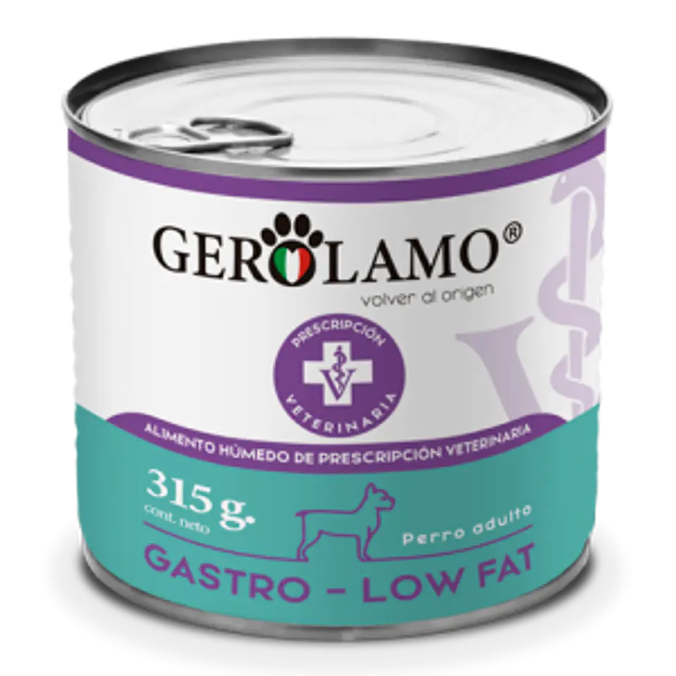 LATA GEROLAMO PERRO GASTRO-LOW FAT 315GR 1