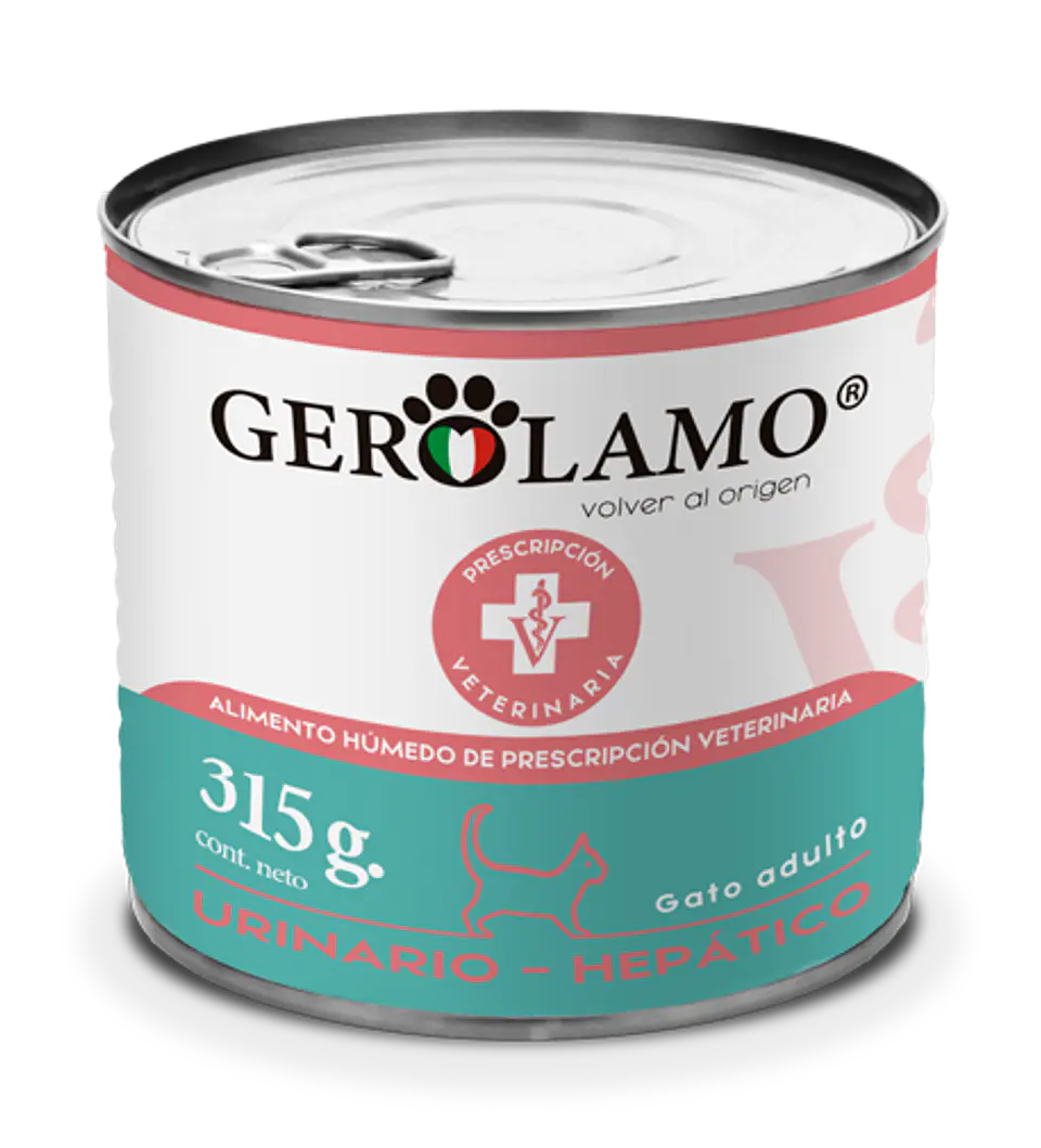LATA GEROLAMO GATO URINARIO-HEPATICO 315GR 1