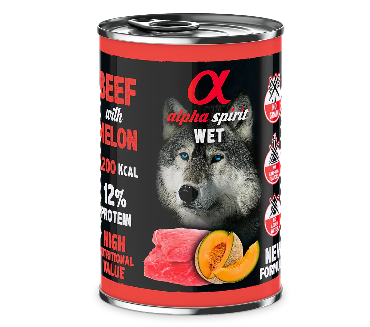ALPHA LATA TERNERA CON MELON 400GR 1