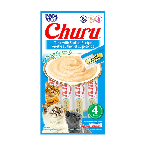 CHURU GATO ATUN OSTION BOLSA CON 4 TUBOS