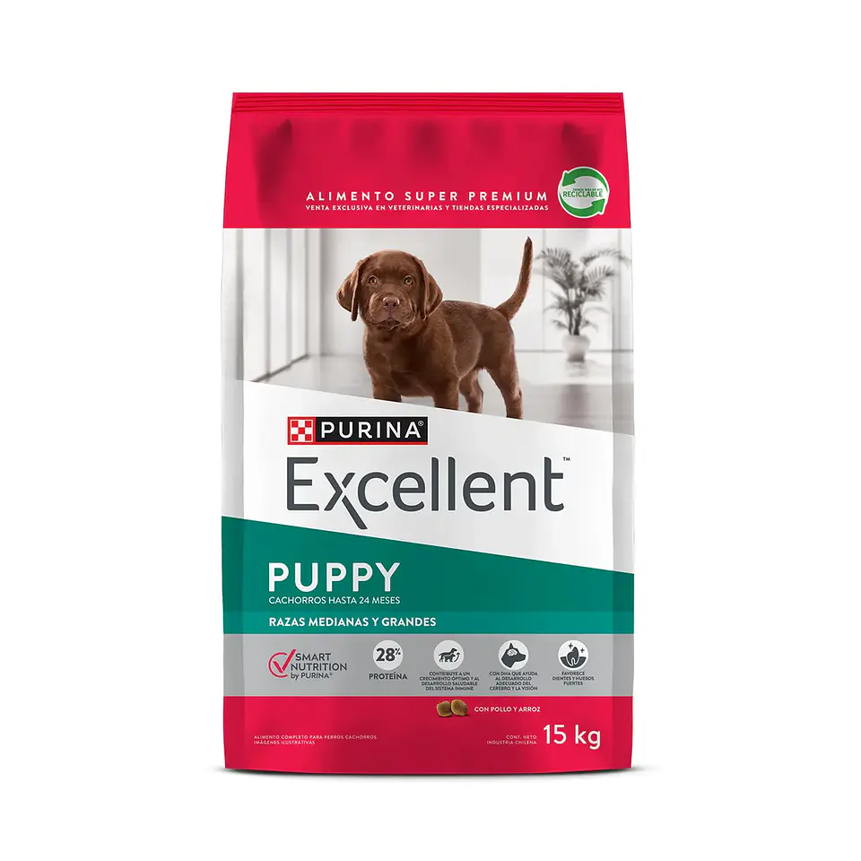EXCELLENT ALIMENTO PARA CACHORRO POLLO 12KG 1