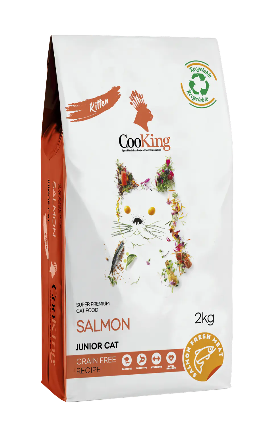 ALIMENTO PARA GATO PREMIUM CAT FOOD KITTEN RECIPE COOKING 2KG 1