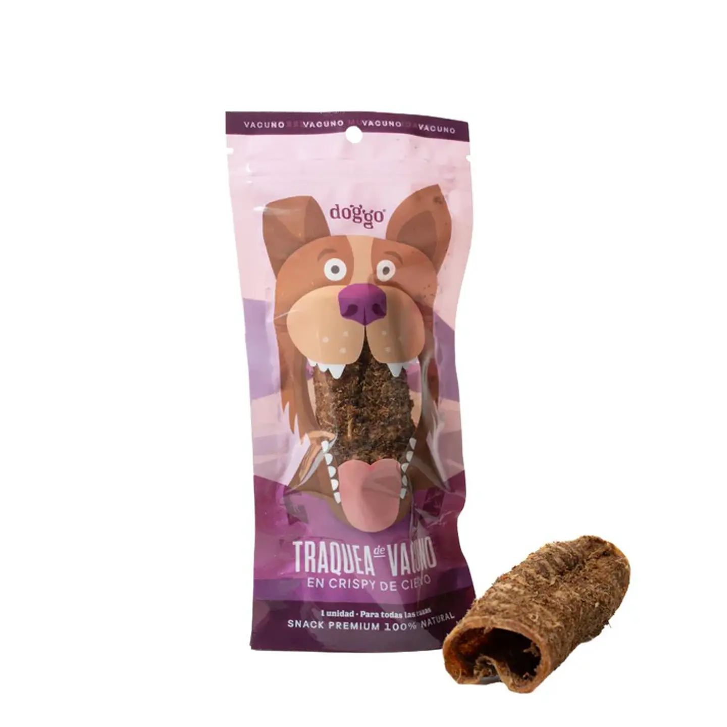 SNACK DOGGO TRAQUEA DE VACUNO EN CRISPY DE CERDO 1 UNIDAD 1
