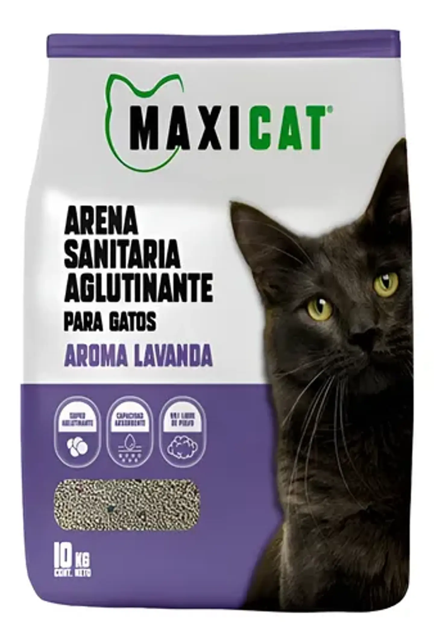 ARENA SANITARIA MAXICAT DE 10KG AR0MA LAVANDA 1