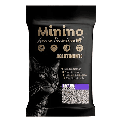 ARENA AGLUTINANTE DE 20KG MININO LAVANDA