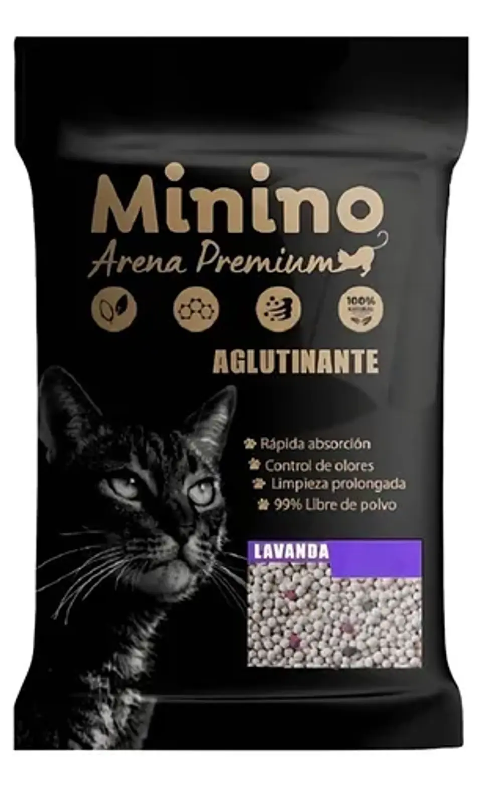 ARENA AGLUTINANTE DE 20KG MININO LAVANDA 1