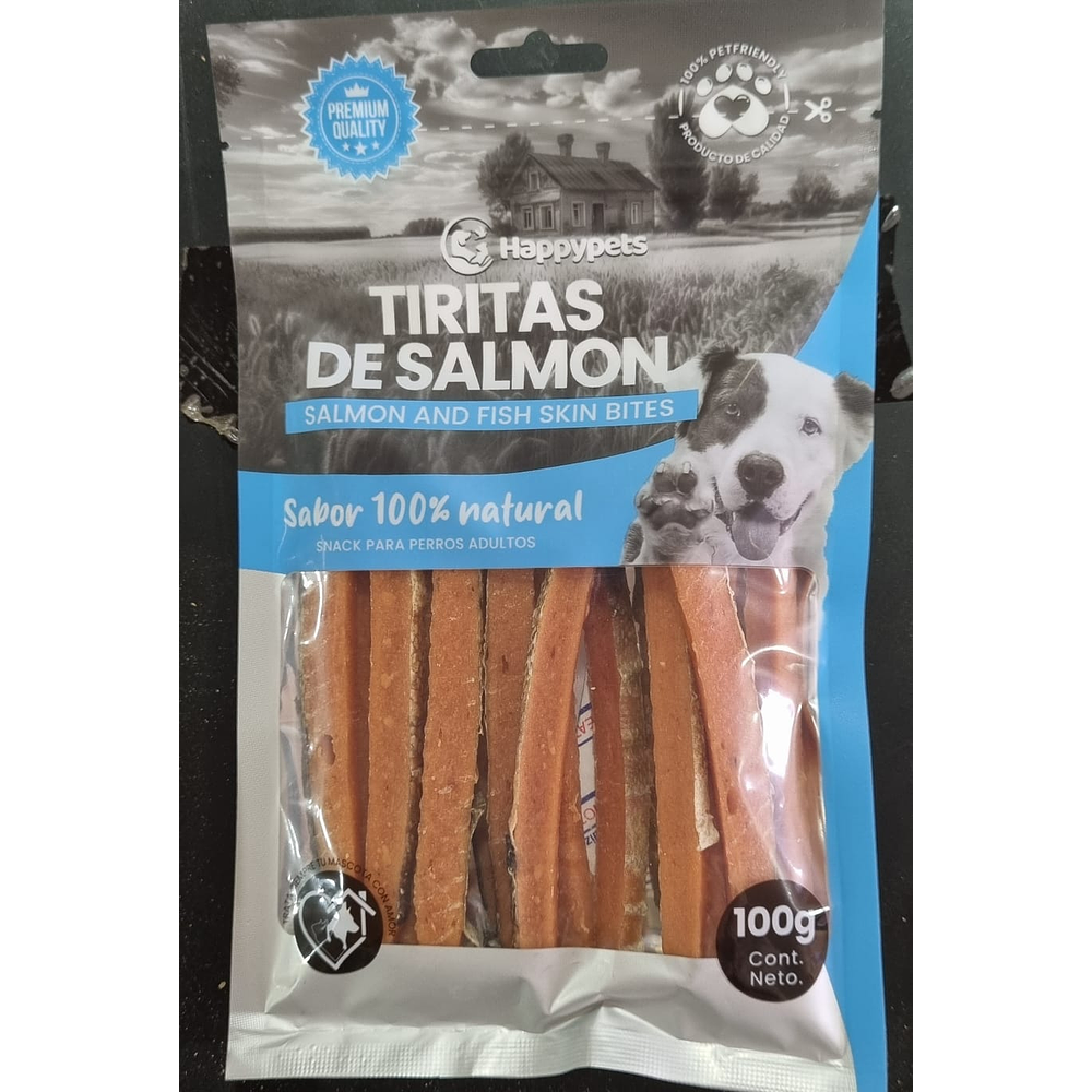 SNACK TIRITAS DE SALMON 100GR