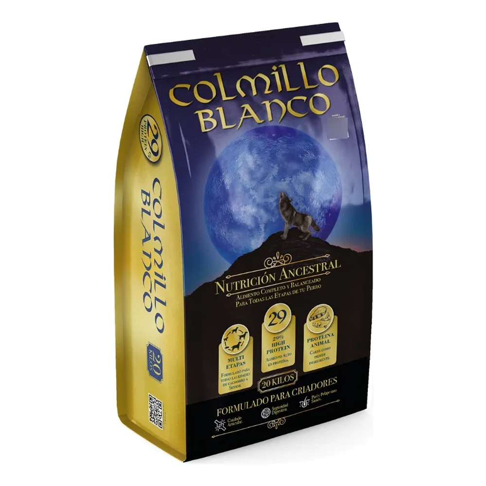 COLMILLO BLANCO ALIMENTO PERRO ADULTO PREMIUM 20 KG