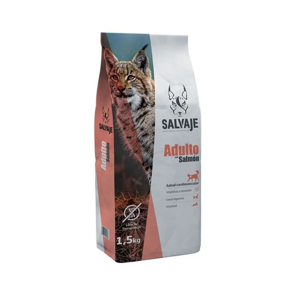 SALVAJE CAT GATO ADULTO SABOR SALMON 1,5KG 1