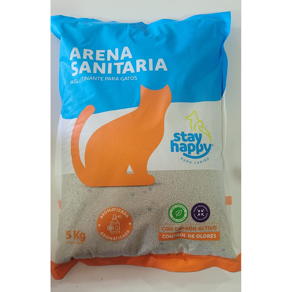 STAY HAPPY ARENA SANITARIA DE 5KG