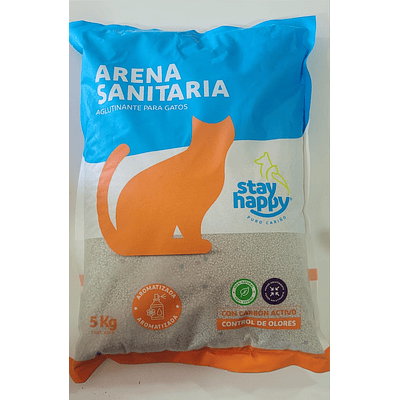 STAY HAPPY ARENA SANITARIA DE 5KG
