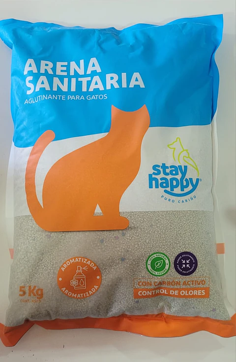 STAY HAPPY ARENA SANITARIA DE 5KG