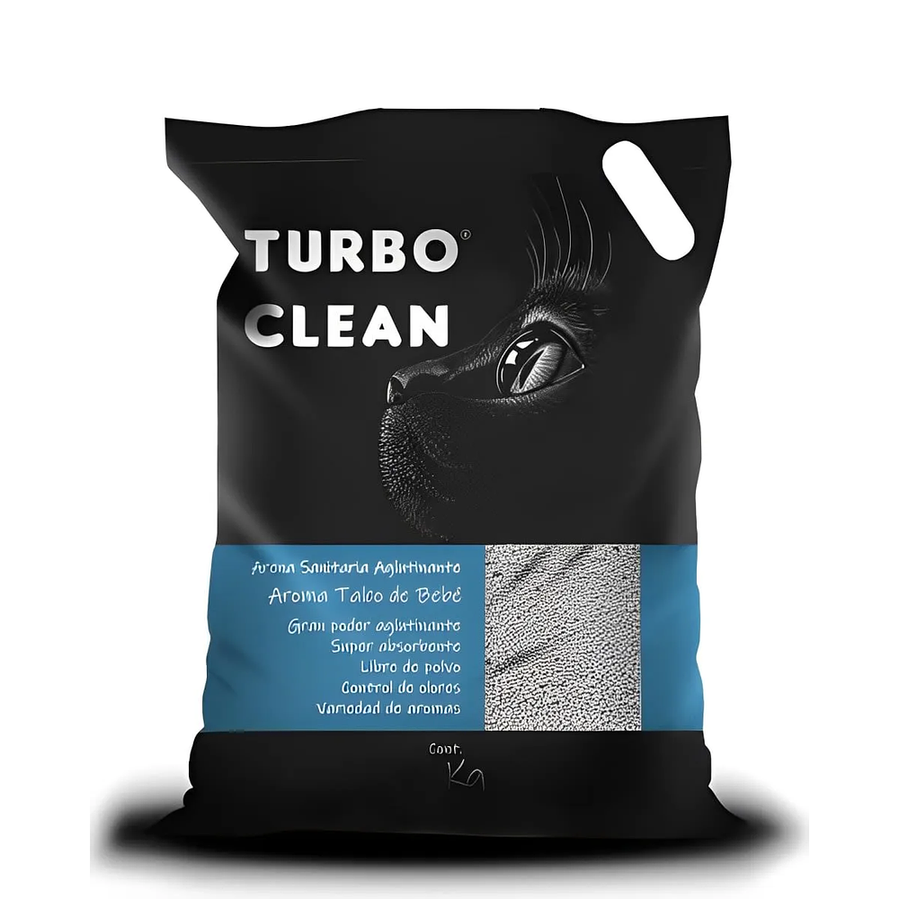 ARENAS SANITARIAS AGLUTINANTE TURBO CLEAN 4KG AROMA TALCO BEBE