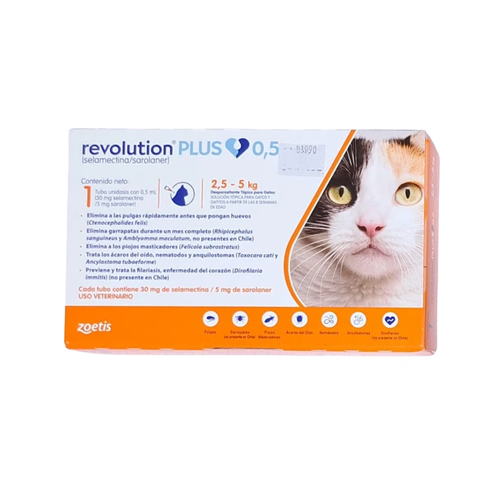REVOLUTION PLUS GATO 2,5 A 5 KG