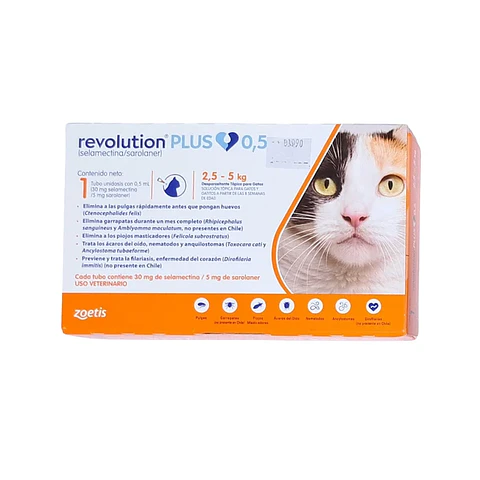 REVOLUTION PLUS GATO 2,5 A 5 KG