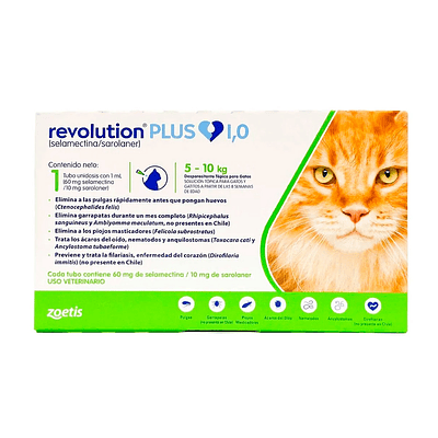 REVOLUTION PLUS GATO 5 A 10 KG