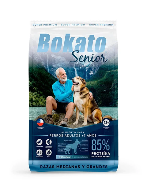 BOKATO PERRO SENIOR RAZAS MEDIANAS A GRANDE 12KG