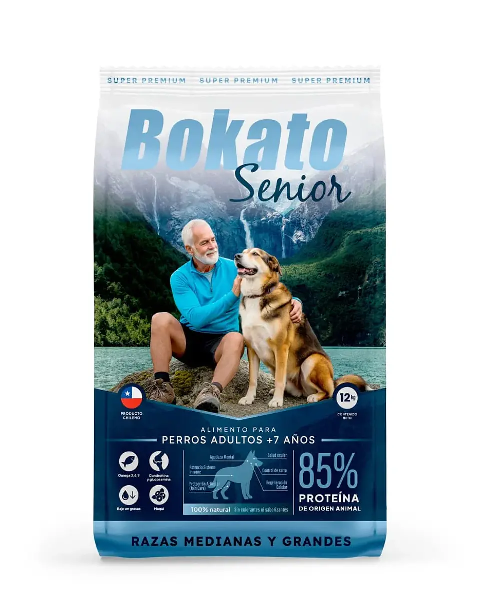 BOKATO PERRO SENIOR RAZAS MEDIANAS A GRANDE 12KG 1