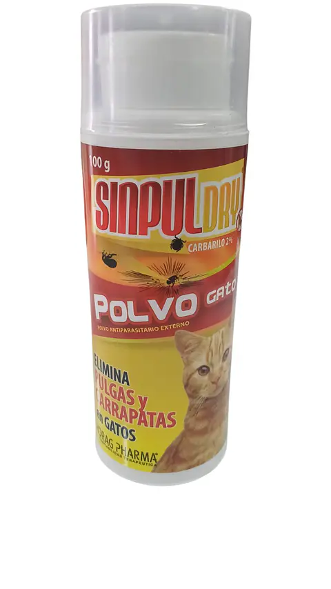 SINPUL DRY TALCO PARA GATO ANTIPARASITARIO EXTERNO 100GR