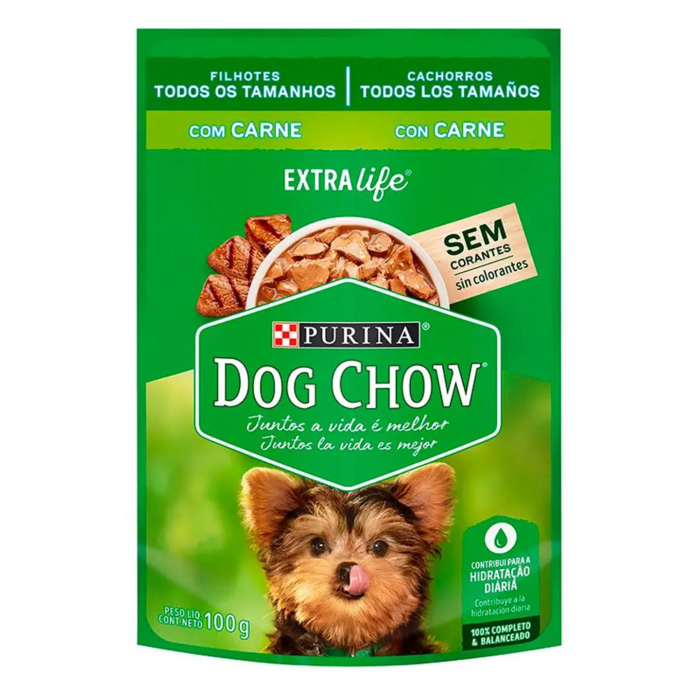ALIMENTO HUMEDO DOG CHOW CACHORRO- SABOR CARNE 100 GRAMOS 1