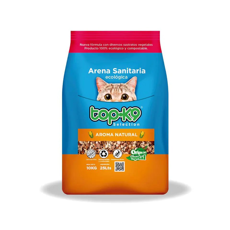 ARENAS SANITARIAS ECOLOGICAS TOPK9 10KG VARIEDAD AROMAS 1
