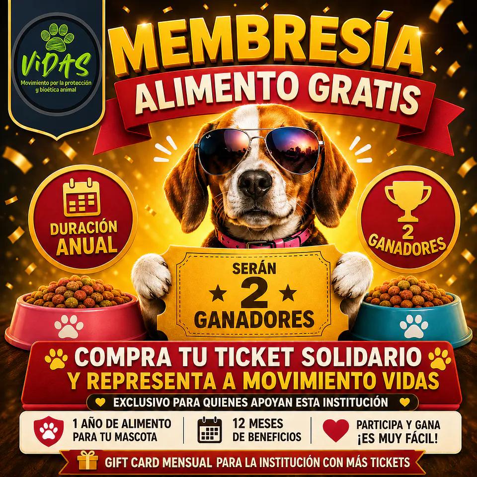 MEMBRESIA PARA UN AÑO DE ALIMENTO PARA PERRO O GATO (INSTITUCIONES) 3