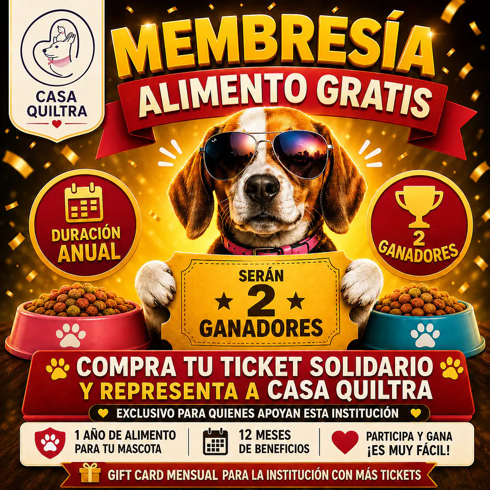 MEMBRESIA PARA UN AÑO DE ALIMENTO PARA PERRO O GATO (INSTITUCIONES) 4