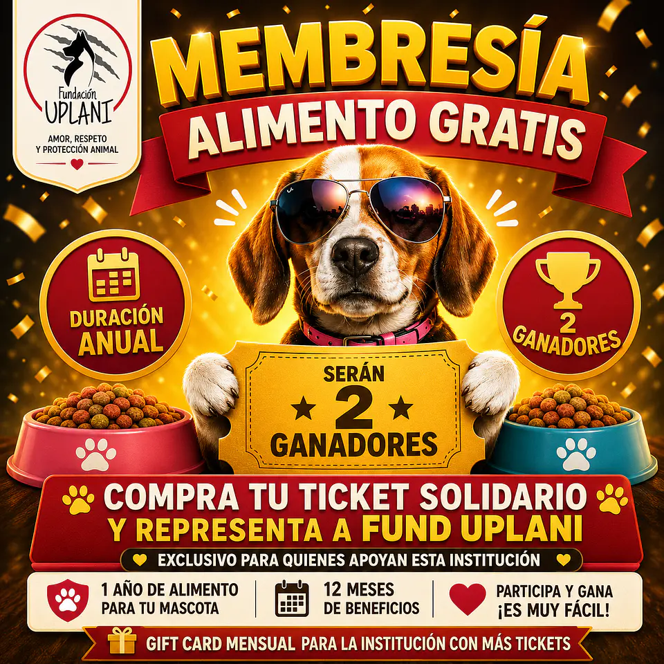 MEMBRESIA PARA UN AÑO DE ALIMENTO PARA PERRO O GATO (INSTITUCIONES) 7