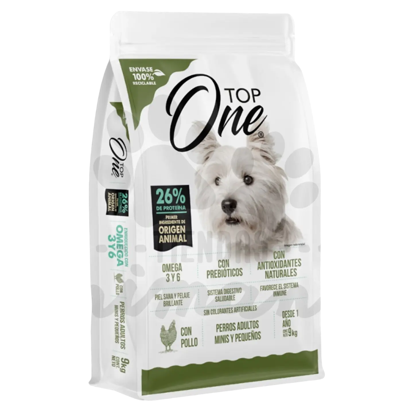 TOP ONE PERRO ADULTO RAZAS MINI Y PEQUEÑAS 9KG 1