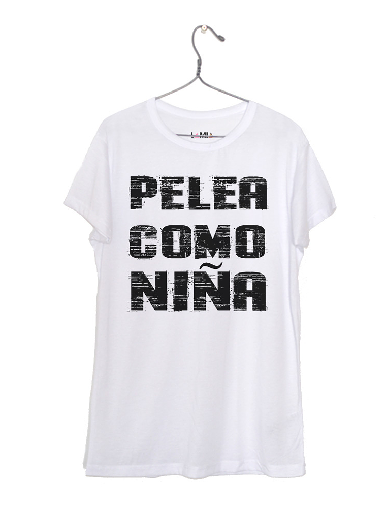 Pelea como niña - Polera Niñe/a/o #1 1