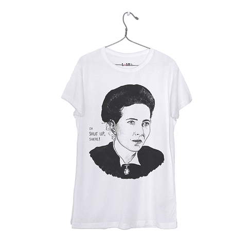 Simone de Beauvoir - Oh Shut Up, Sartre! - Polera Niñe/a/o #2