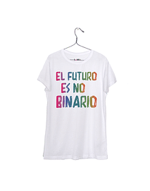 El Futuro es No Binario - Polera Niñe/a/o #1 (Se puede elegir Binario, Binarie o Binarix)
