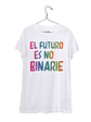 El Futuro es No Binario - Polera Niñe/a/o #1 (Se puede elegir Binario, Binarie o Binarix) - Miniatura 2