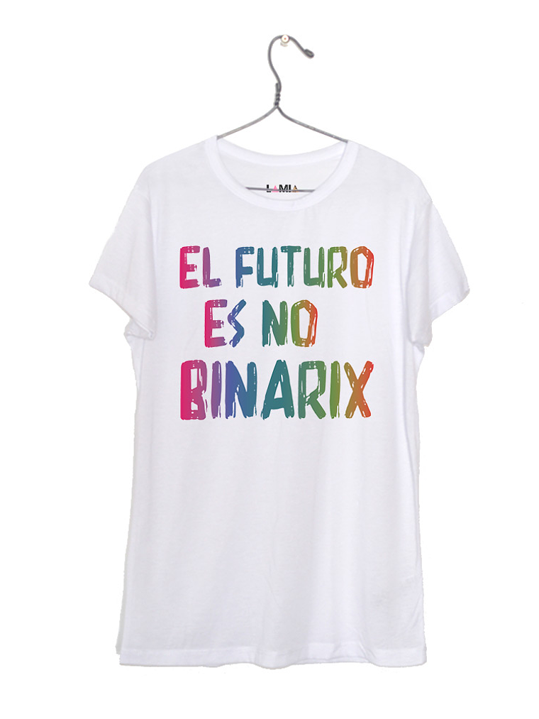 El Futuro es No Binario - Polera Niñe/a/o #1 (Se puede elegir Binario, Binarie o Binarix) 3
