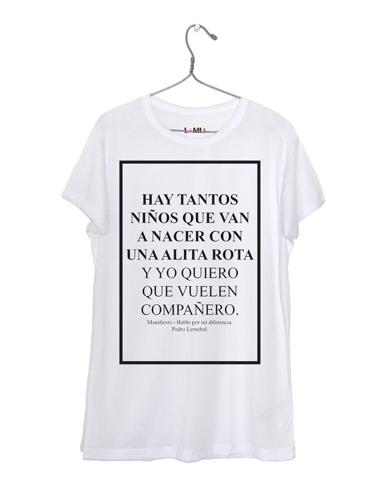 Manifiesto Hablo por mi diferencia - Pedro Lemebel - Polera Niñe/a/o #1 1