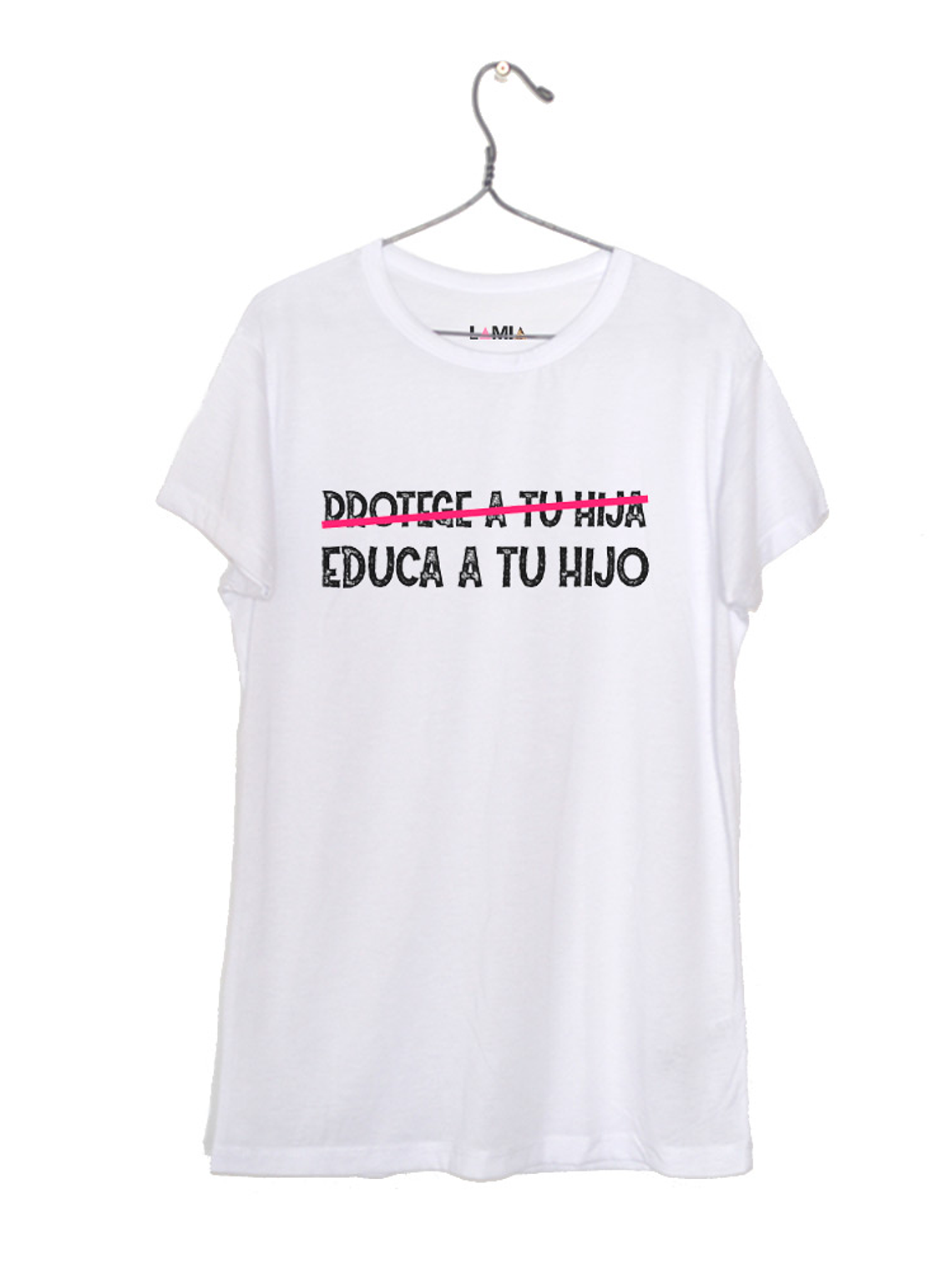Protege a tu hija. Educa a tu hijo - Polera Niñe/a/o #1 1