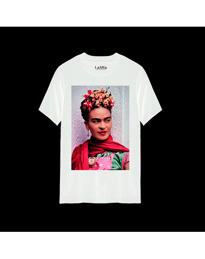 Polera Frida Kahlo Línea Premium #5 - Blanca