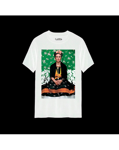 Polera Frida Kahlo Línea Premium #6 - Blanca